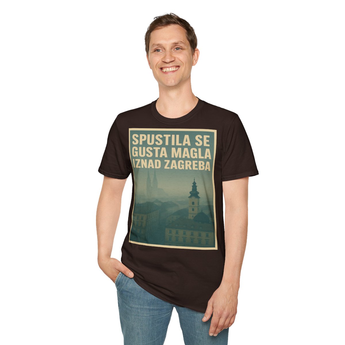 Gusta Magla Iznad Zagreba - Snaga Domovine - Premium Unisex Majica