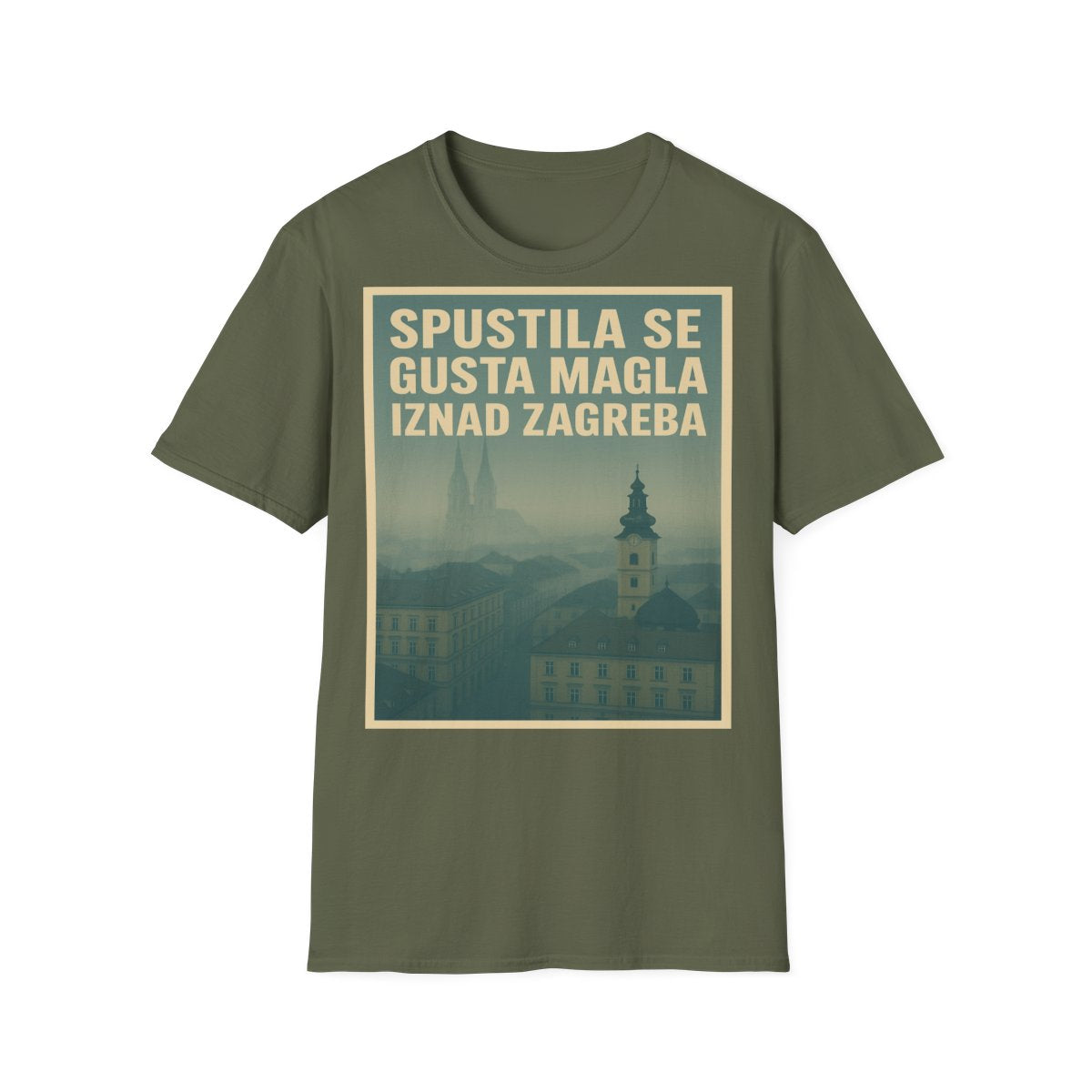 Gusta Magla Iznad Zagreba - Snaga Domovine - Premium Unisex Majica