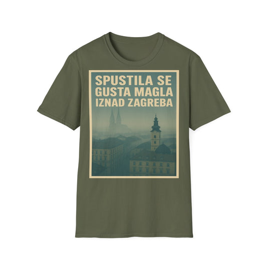 Gusta Magla Iznad Zagreba - Snaga Domovine - Premium Unisex Majica