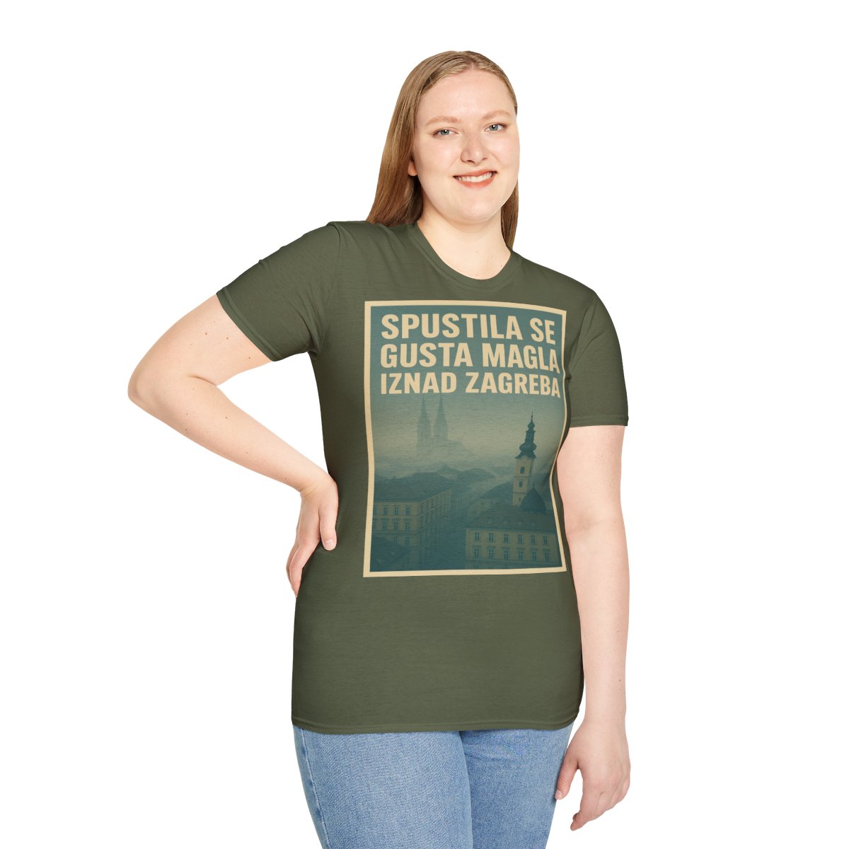 Gusta Magla Iznad Zagreba - Snaga Domovine - Premium Unisex Majica