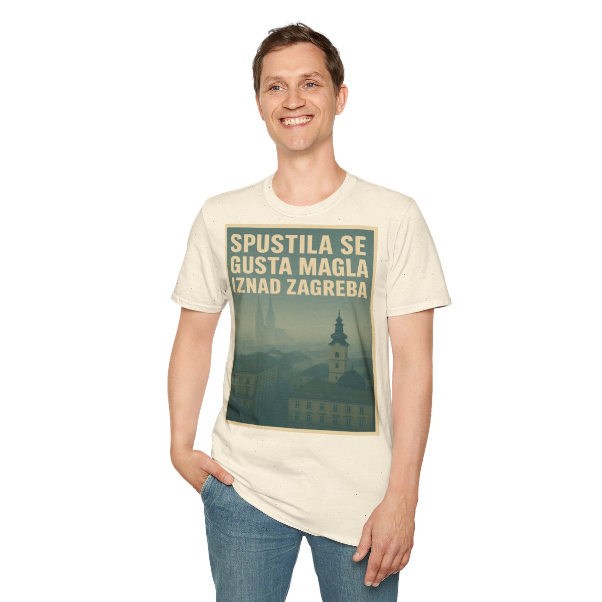 Gusta Magla Iznad Zagreba - Snaga Domovine - Premium Unisex Majica