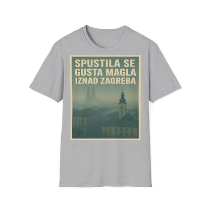Gusta Magla Iznad Zagreba - Snaga Domovine - Premium Unisex Majica