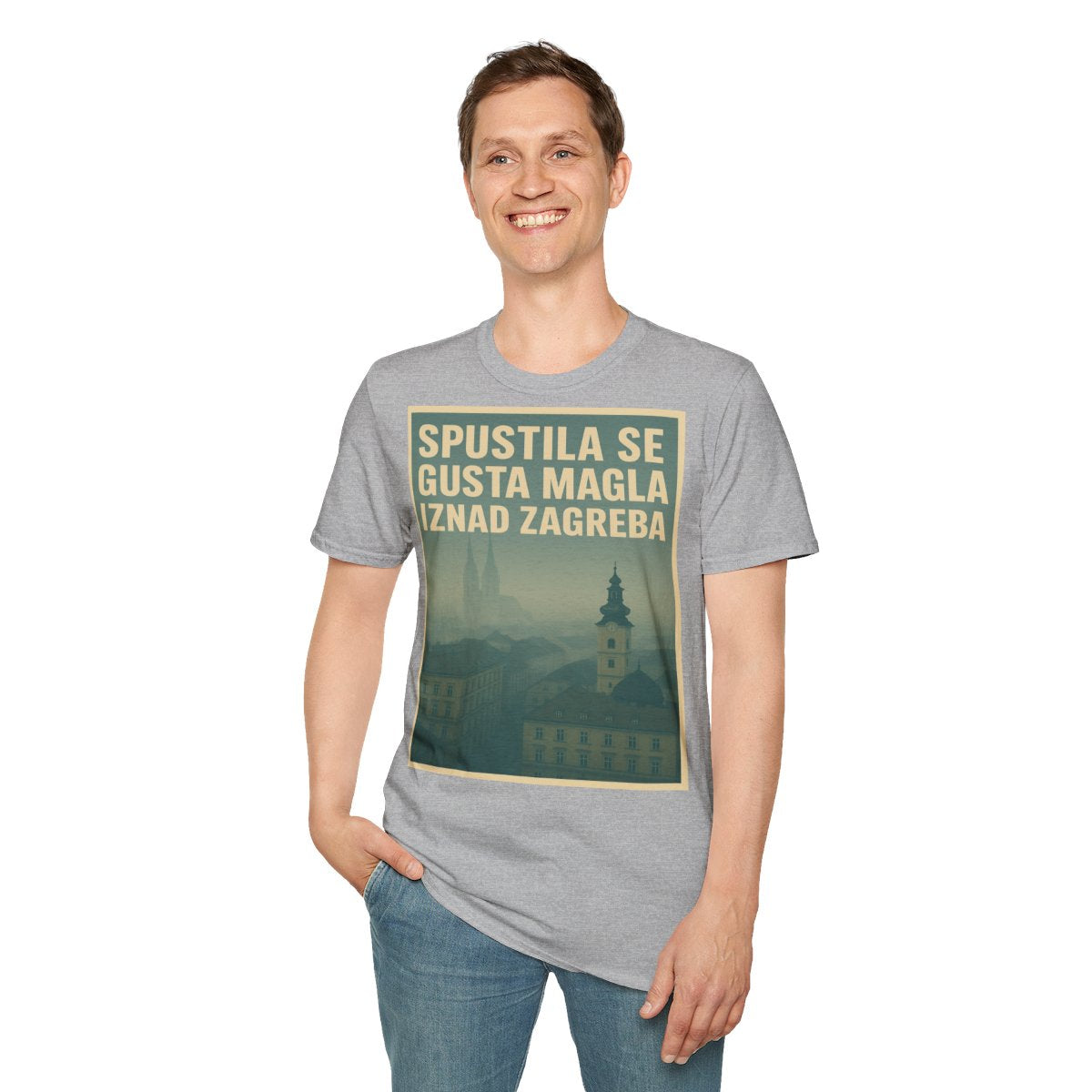 Gusta Magla Iznad Zagreba - Snaga Domovine - Premium Unisex Majica